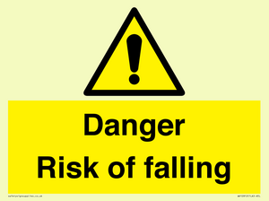 Danger Risk of falling